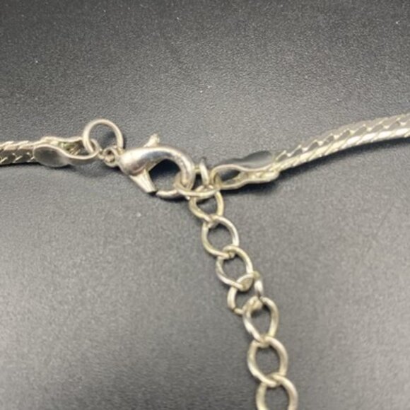 Vintage Christina Collection Necklace Rhinestone Silver Tone Collar 15+2" - Picture 6 of 9